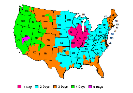 Fedex Zone Map